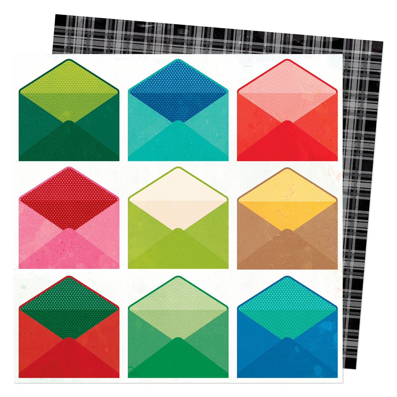689486PR.jpg Vicki Boutin PEPPERMINT KISSES 12"X12" Scrapbook Paper - Image 1