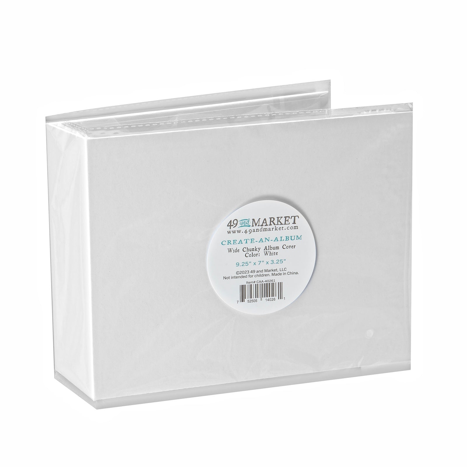 689688PK.jpg 49 and Market Create-An-Album WIDE CHUNKY ALBUM COVER White - Image 1