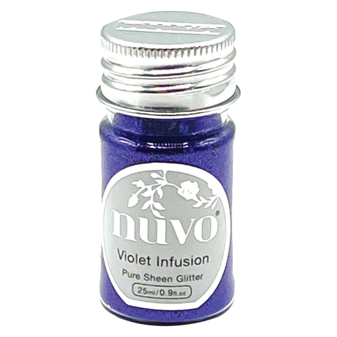 690566PK.jpg Nuvo Pure Sheen Glitter VIOLET INFUSION Bottle - Image 1