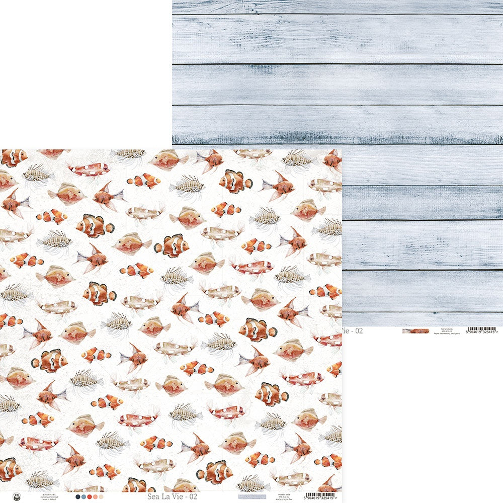 690763PR.jpg P13 SEA LA VIE 02 12"X12" Scrapbook Paper - Image 1