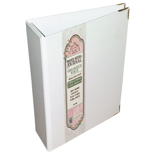 691301PR.jpg Stamperia MIXED MEDIA JOURNAL Organizer White - Image 1