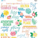 Pinkfresh Studio Sunshine On My Mind ACETATE EPHEMERA 25pc Titles