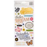 Thickers Crate Paper Moonlit Magic STAR STRUCK Foam Phrase Stickers - Image 2