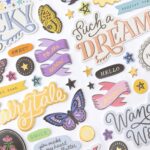 Thickers Crate Paper Moonlit Magic STAR STRUCK Foam Phrase Stickers - Image 3