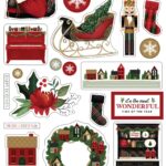 Carta Bella A WONDERFUL CHRISTMAS Chipboard Accents 30pc