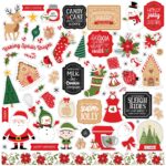 Echo Park HAVE A HOLLY JOLLY CHRISTMAS Element Sticker 12"X12"