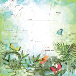 49 and Market Vintage Artistry SUNBURST ABASK IN PARADISE 12"X12" Scrapbook Paper - Image 2