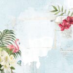 49 and Market Vintage Artistry SUNBURST FLAMINGO TERRACE 12"X12" Scrapbook Paper - Image 2