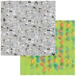 49 and Market Vintage Artistry SUNBURST DEFINING SUMMER 12"X12" Scrapbook Paper