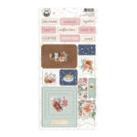 P13 COFFEE BREAK Chipboard Stickers 01 22pc