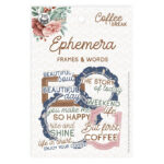 P13 Coffee Break FRAMES & WORDS Ephemera 12pc