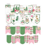 P13 SANTA’S WORKSHOP Paper Die-Cut Garland Christmas 15pc - Image 2