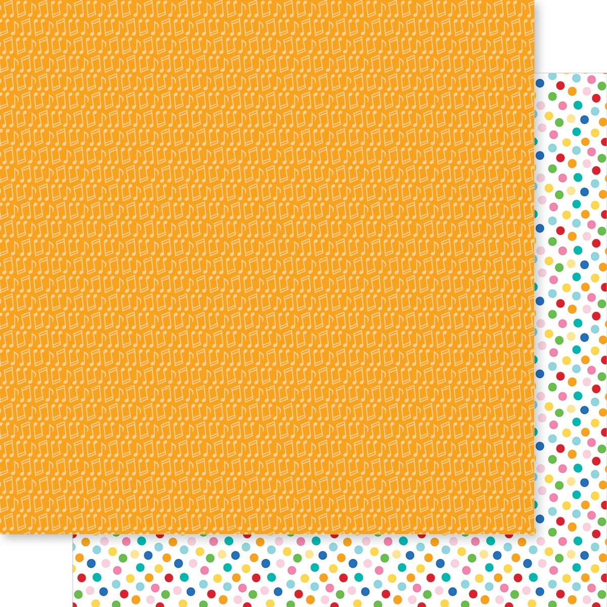 694074PR.jpg Bella Blvd BIRTHDAY BASH! HBD SONG 12"X12" Scrapbook Paper - Image 1