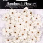 Little Birdie Handmade Flowers CARIN IVORY PEARL 30pc