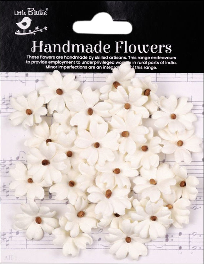 694204PK.jpg Little Birdie Handmade Flowers CARIN IVORY PEARL 30pc - Image 1