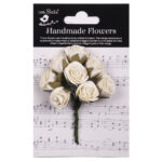 Little Birdie Handmade Flowers CHARLIE IVORY PEARL 8pc