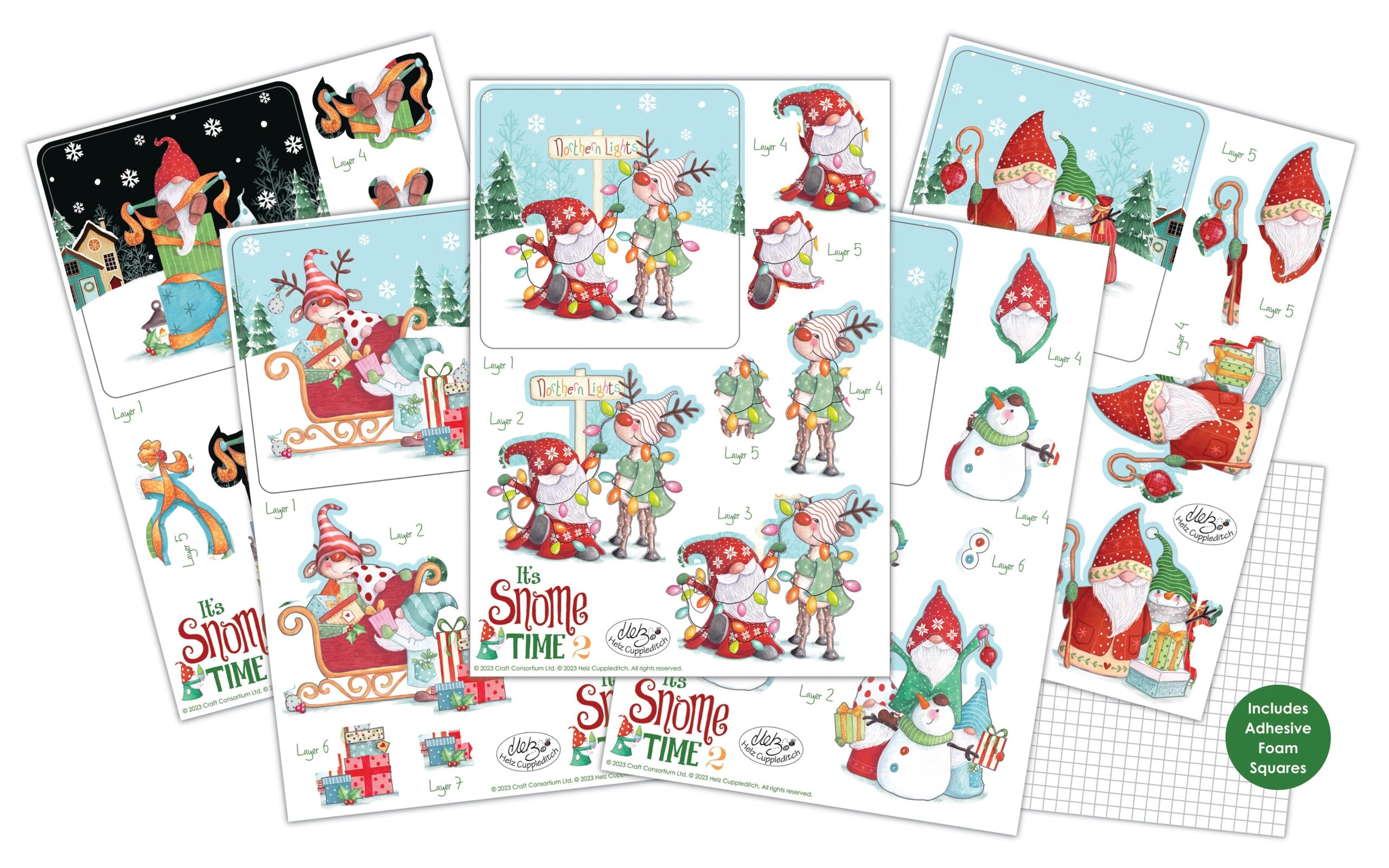 694758DT.jpg Craft Consortium IT’S SNOME TIME 2 3D DECOUPAGE - Image 1