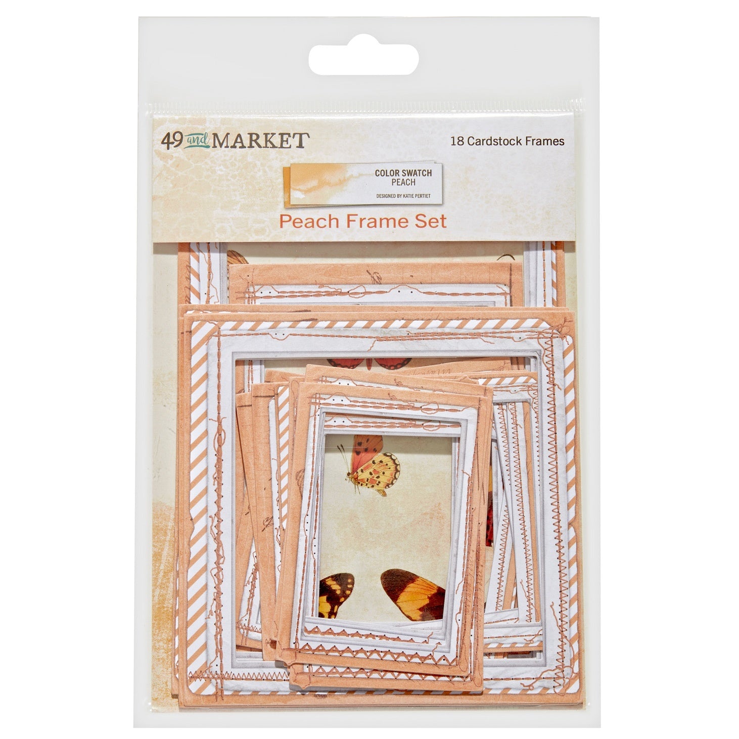 695007PK.jpg 49 and Market Color Swatch PEACH FRAME SET 18pc - Image 1