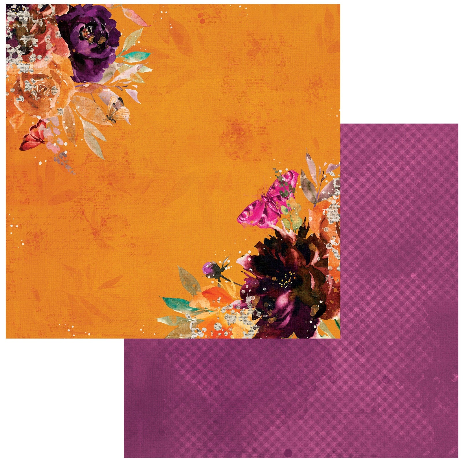 695022PR.jpg 49 and Market ARTOPTIONS SPICE PERSIMMON 12X12 Scrapbook Paper - Image 1
