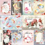 Asuka Studio MOON BUNNY CELEBRATION CELEBRATE 12X12 Scrapbook Paper - Image 2