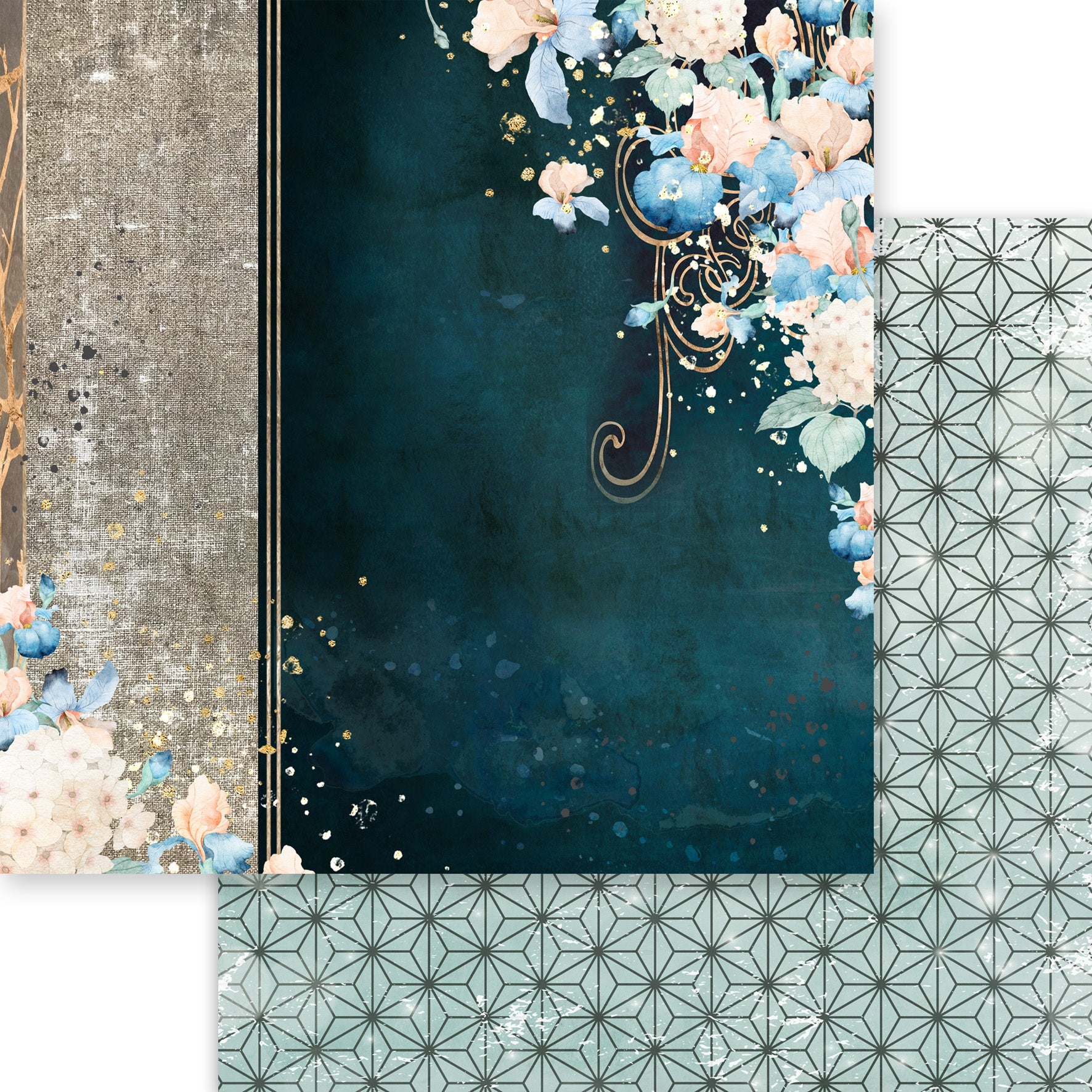 695284PR.jpg Asuka Studio MOON BUNNY DREAM SPECIAL DAY 12X12 Scrapbook Paper - Image 1
