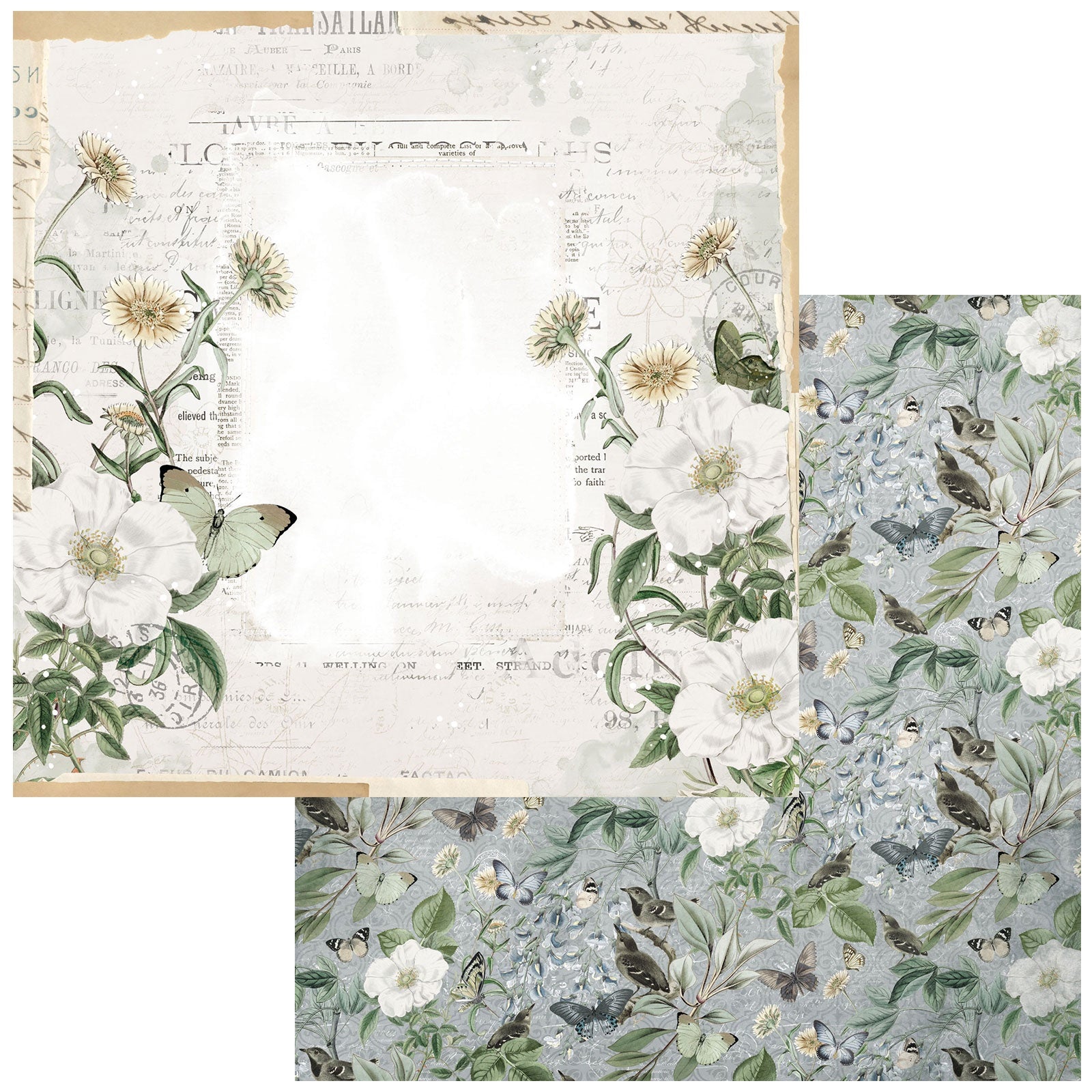 696554PR.jpg 49 and Market Vintage Artistry Moonlit Garden CALMING 12"X12" Scrapbook Paper - Image 1