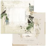 49 and Market Vintage Artistry Moonlit Garden THOUGHTFUL 12"X12" Scrapbook Paper