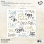 49 and Market 12X12 Vintage Artistry MOONLIT GARDEN SENTIMENT RUB-ON Transfer Sheet - Image 2
