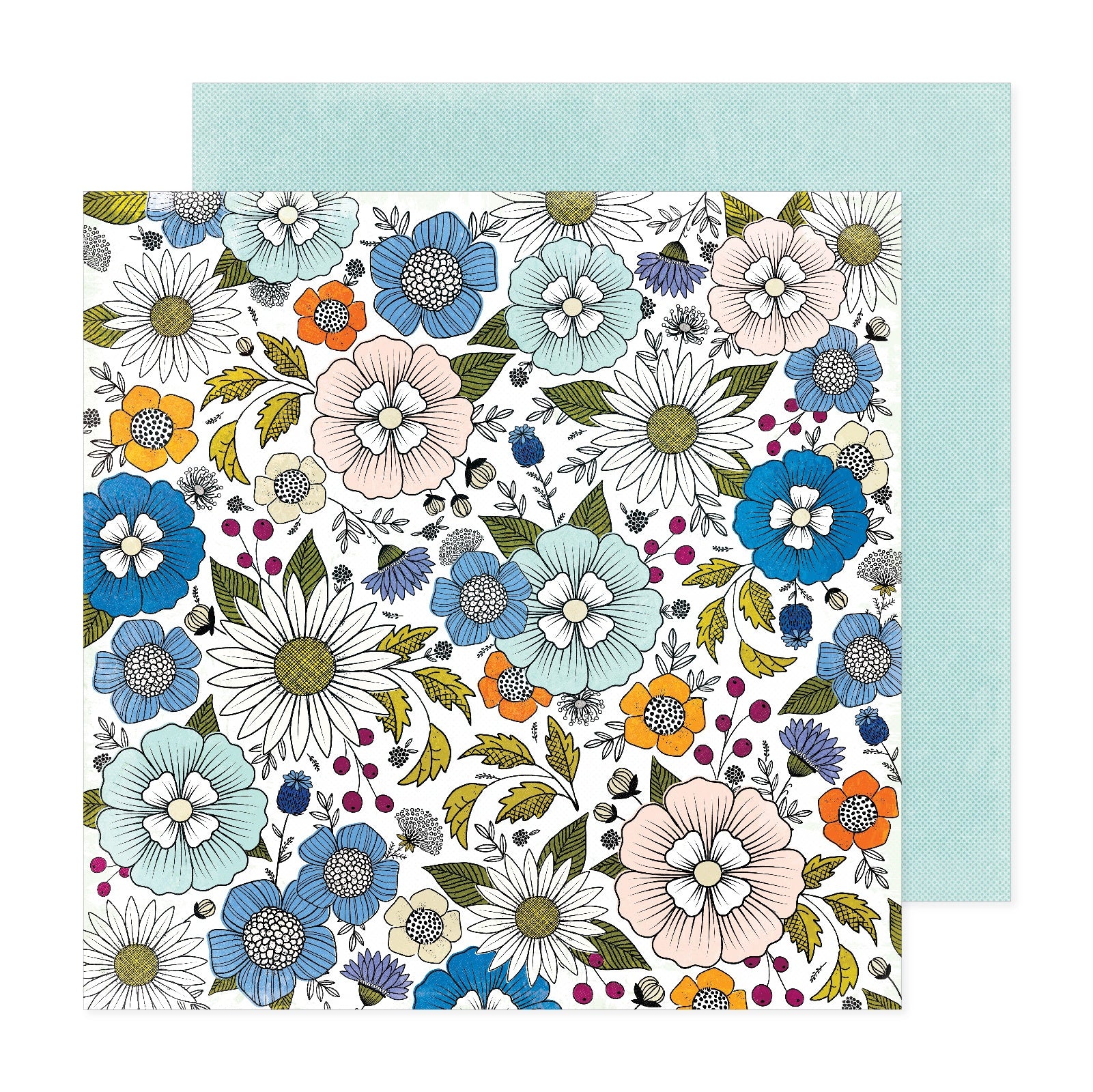 696955PR.jpg Vicki Boutin Discover + Create FRESH AIR 12"X12" Scrapbook Paper - Image 1