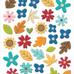 Bella Blvd FALLING FOR YOU Epoxy Stickers 41pc