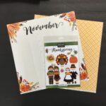 NOVEMBER MEMORIES Scrapbook Customs Kit 3pc