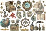 Stamperia SONGS OF THE SEA Adhesive Ephemera Cutouts - Image 2