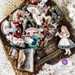 Prima Lost In Wonderland BLUE FUSION 8pc Flowers - Image 2