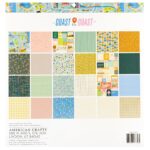 AC COAST TO COAST 12"X12" PAPER PAD Scrapbook 24 Sheets - Image 2