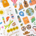 American Crafts COAST TO COAST Stickers 70pc - Image 3