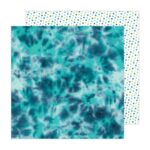 Pebbles Cool Boy TIE DYE 12"X12" Scrapbook Paper