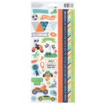 Pebbles Cool Boy ACCENT STICKERS 73pc - Image 2