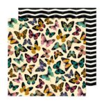 American Crafts AC April & Ivy WINGED WONDERS 12"X12" Scrapbook Paper