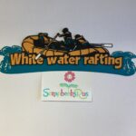 Laser Cut WHITE WATER RAFTING Diecut Scrapbook Title - Image 2
