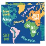 Amy Tangerine Hustle & Heart MAP IT OUT 12"X12" Paper