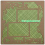Page Frame ROCK CLIMBING 12"x12" Scrapbook Overlay Latte