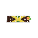 JAMAICA FLAG WORD Title Travel Laser Cut 1pc 2”x6”