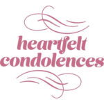 Couture Creations HEARTFELT CONDOLENCES Acrylic Stamps