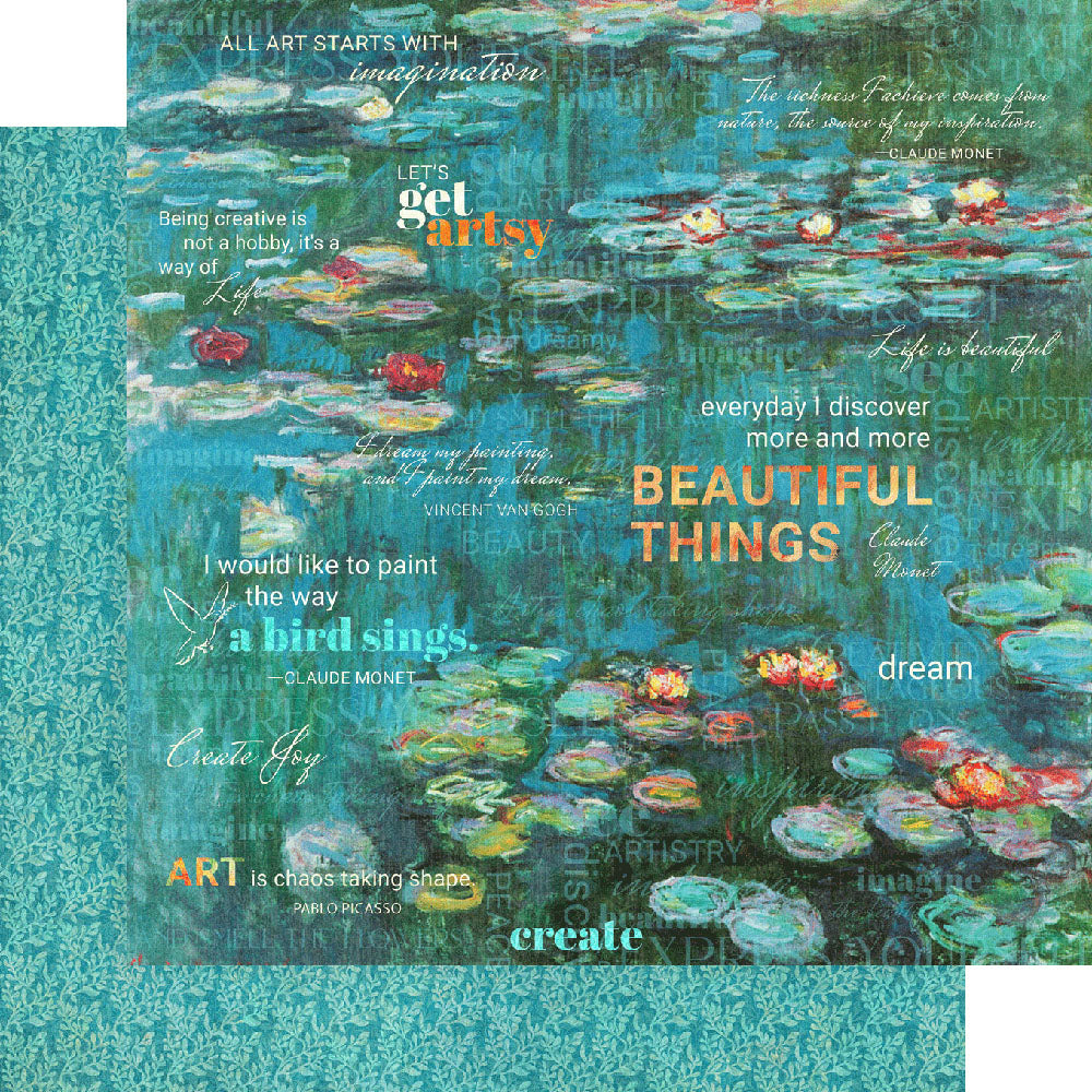 6A747312-CFA9-43BE-8B97-040F33D895AE.jpg Graphic 45 Lets Get Artsy CREATIVE CHAOS 12X12 Paper - Image 1