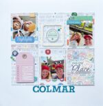 Pinkfresh Studio Tourist Mode TRAVELOGUE 12x12 Scrapbook Paper - Image 2