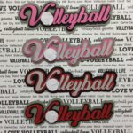 VOLLEYBALL Word Sports Custom Scrapbook Die Cuts