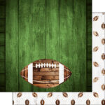 Football WATERCOLOR WOOD 12"X12" 3pc Sports Paper Pack - Image 3