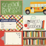 Simple Stories School Rocks! 4x6 HORIZONTAL ELEMENTS 12x12 Scrapbook Paper - Image 2
