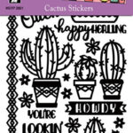 HOTP Dazzles CACTUS STICKERS 4"X9" 20pc