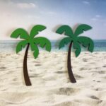 Small PALM TREE 3D Layered Diecut Scrapbook Embellishment - Image 3
